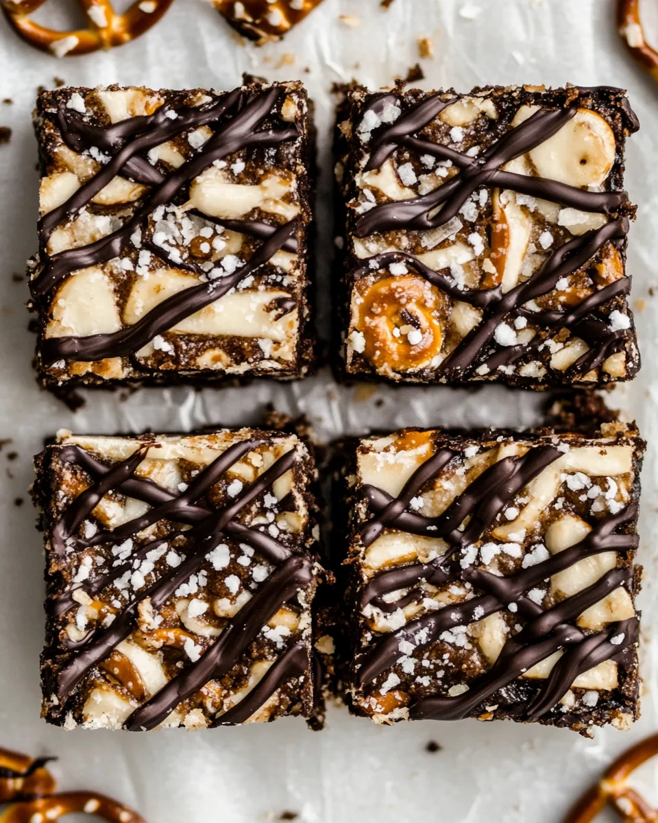 Classic Salted Pretzel Magic Bars. dish photo