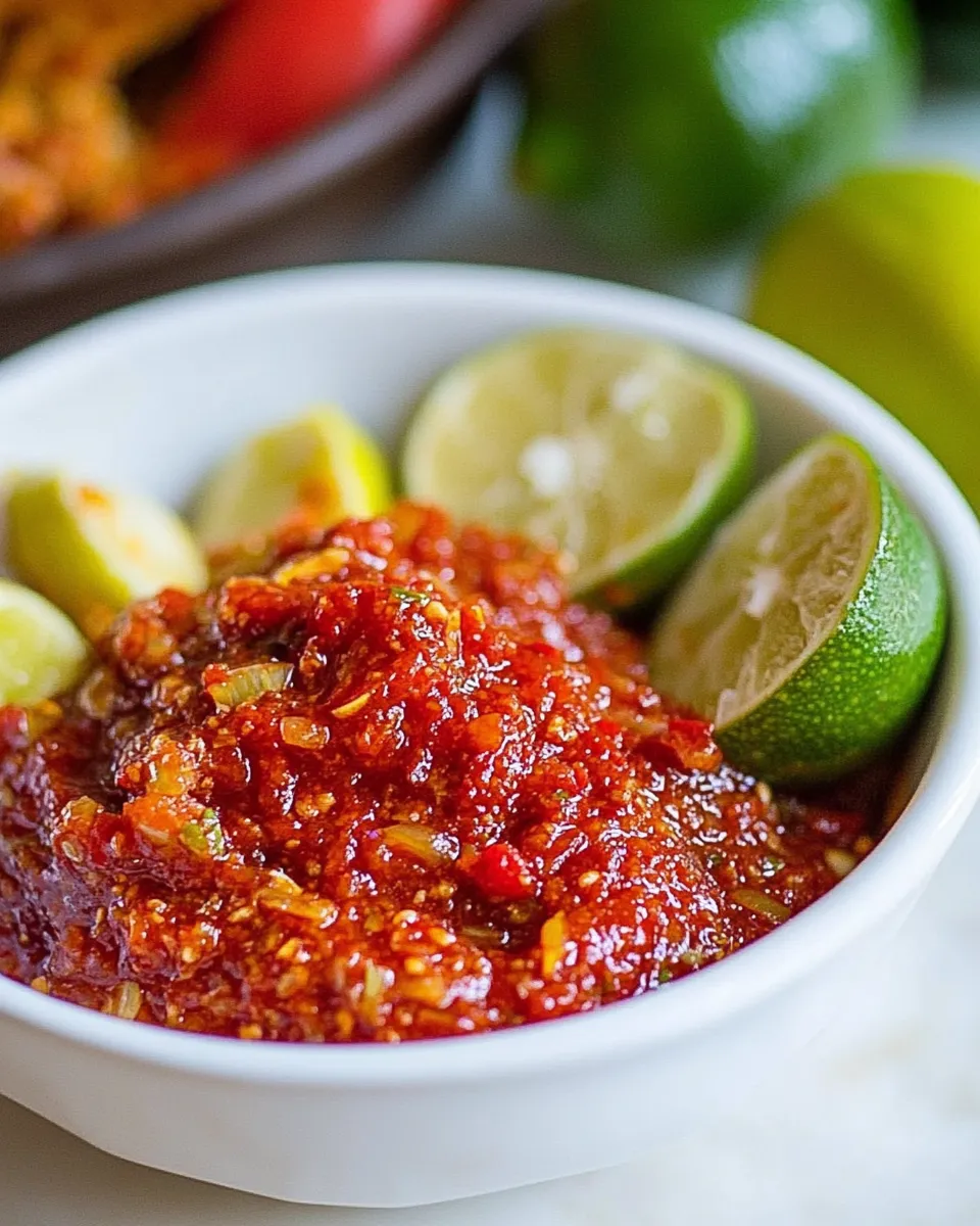 Classic Sambal Belacan dish photo
