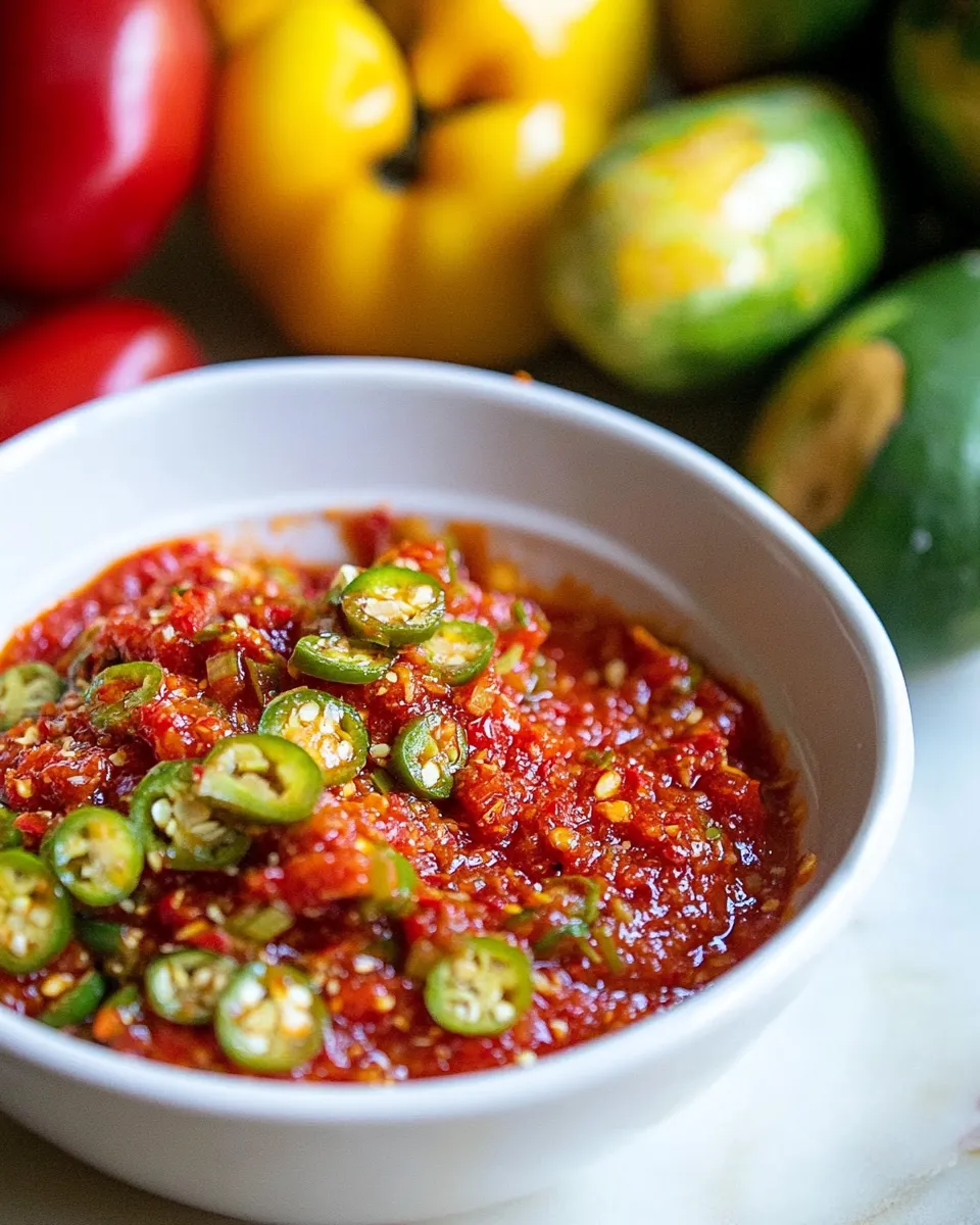 Easy Sambal Belacan food shot