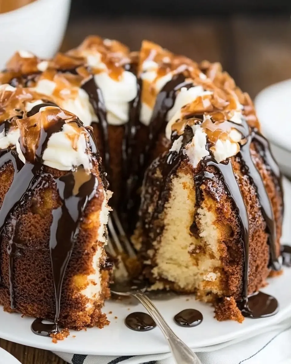 Classic Samoa Bundt Cake dish photo