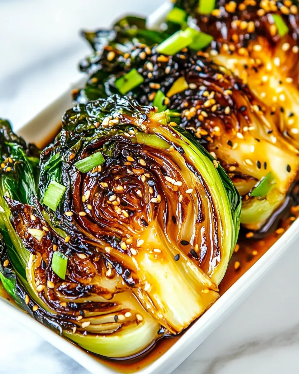 Classic Sauted Baby Bok Choy food shot