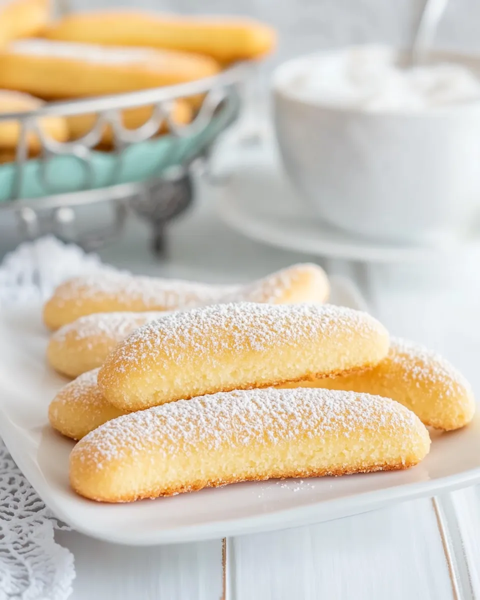 Delicious Savoiardi - Ladyfingers food shot