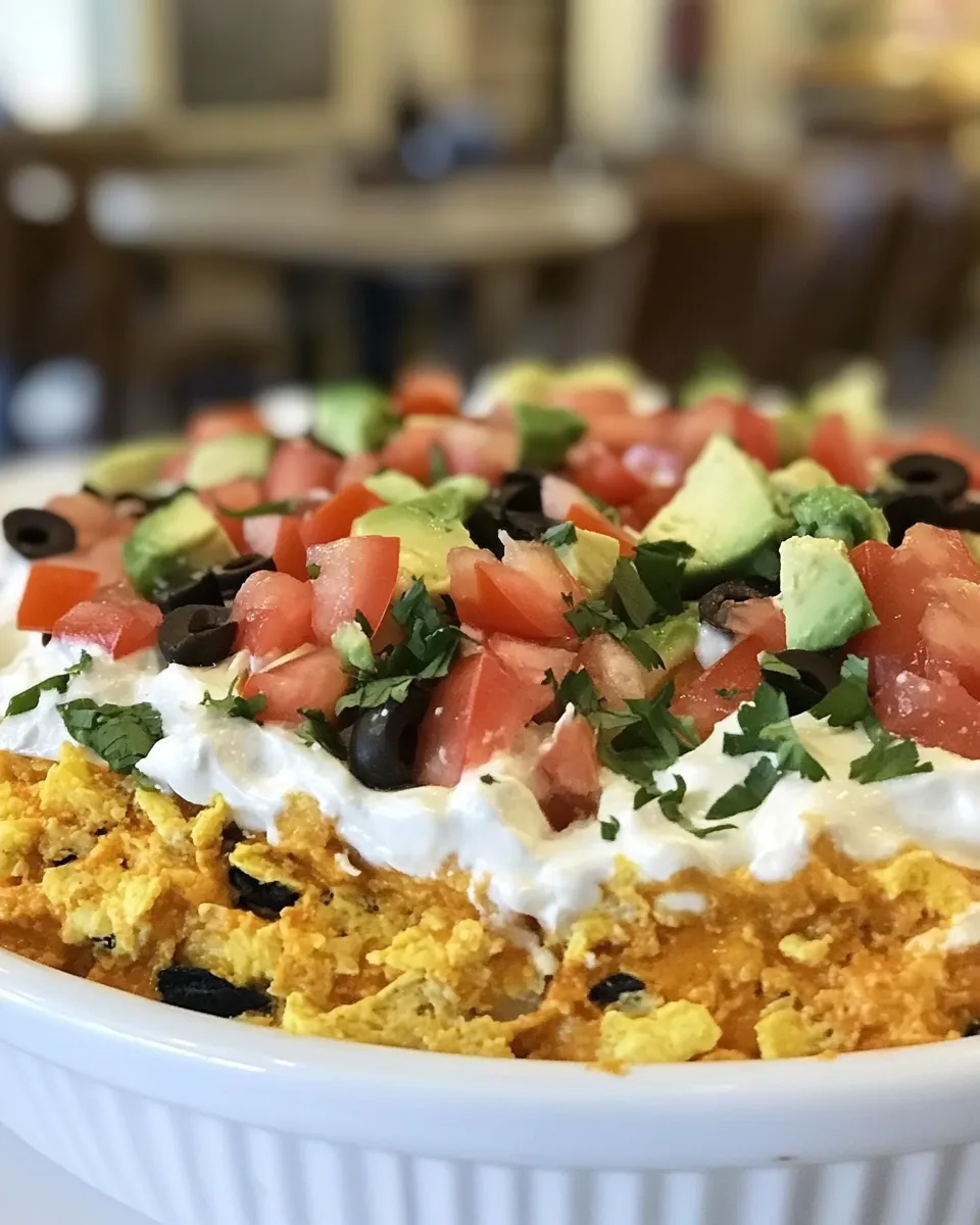 Easy Seven Layer Dip recipe photo