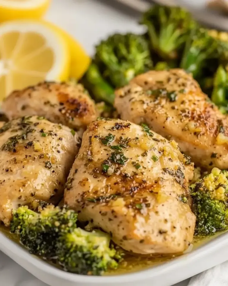 Delicious Sheet Pan Lemon Chicken and Broccoli recipe photo