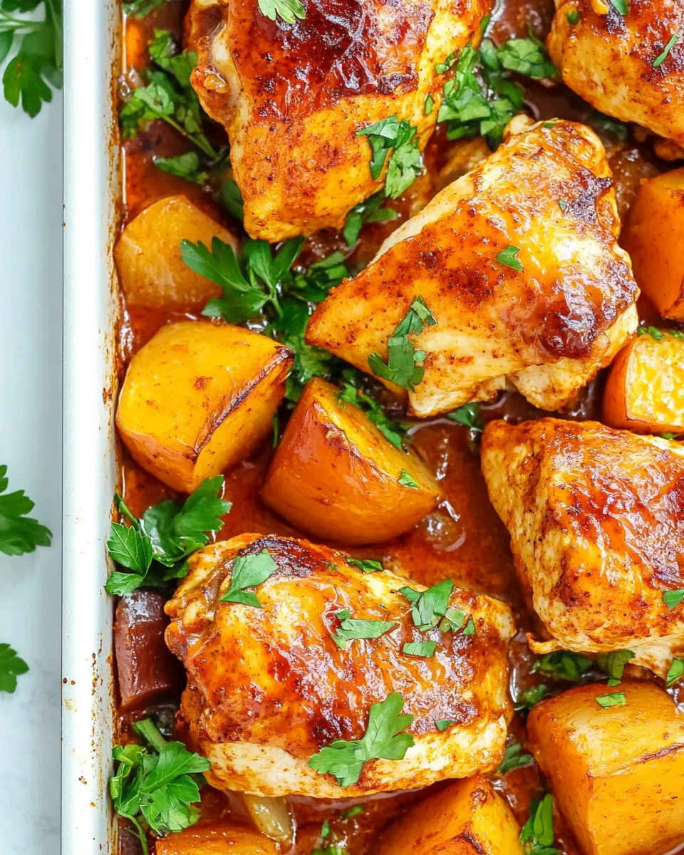 Delicious Sheet Pan Paprika Chicken dish photo