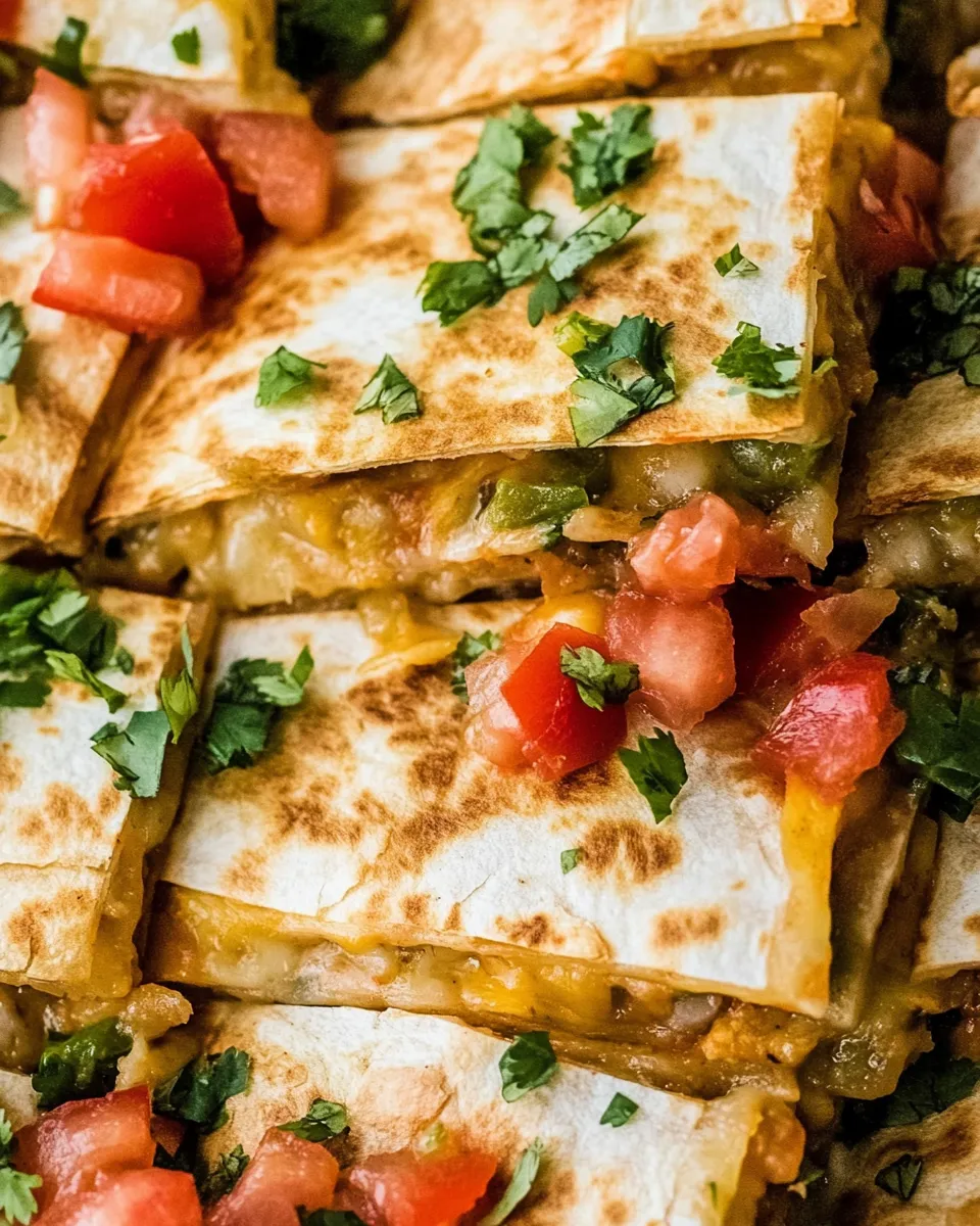 Easy Sheet Pan Quesadilla food shot