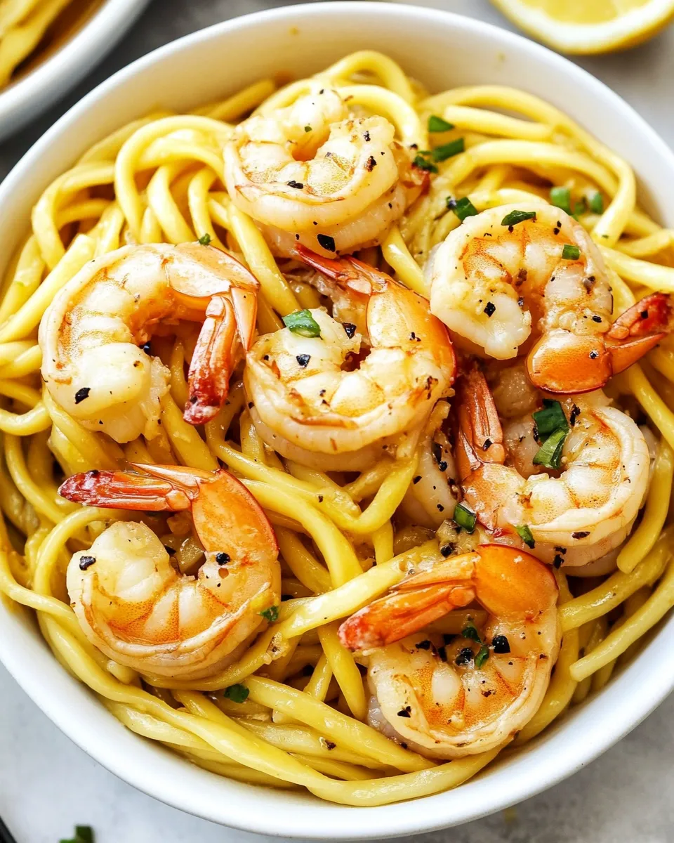Easy Shrimp Garlic Noodles dish photo