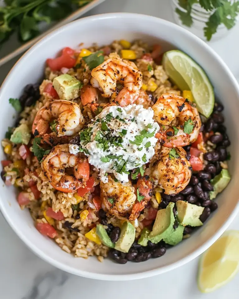 Easy Shrimp and Rice Recipe with Black Beans photo
