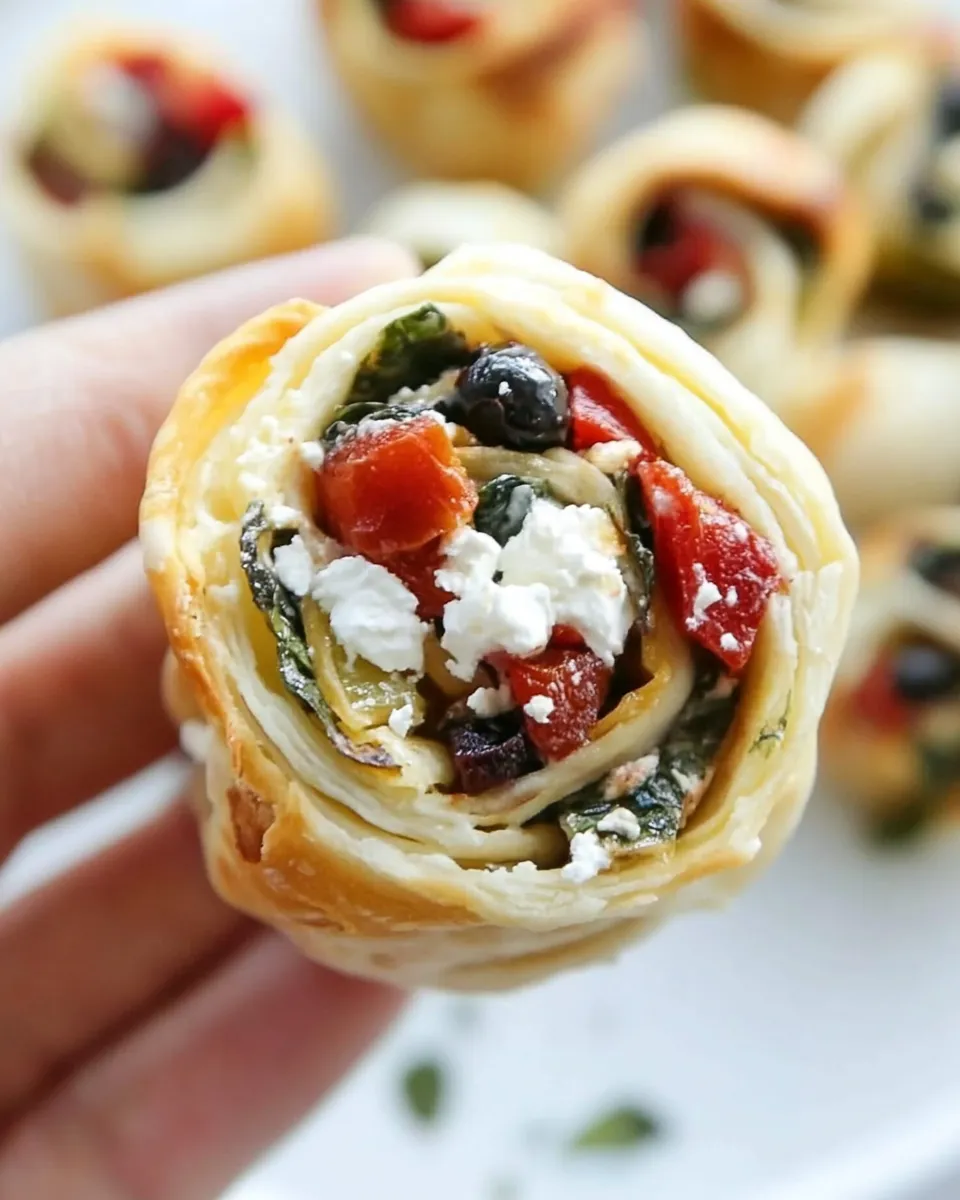 Classic Simple Greek Pinwheels dish photo