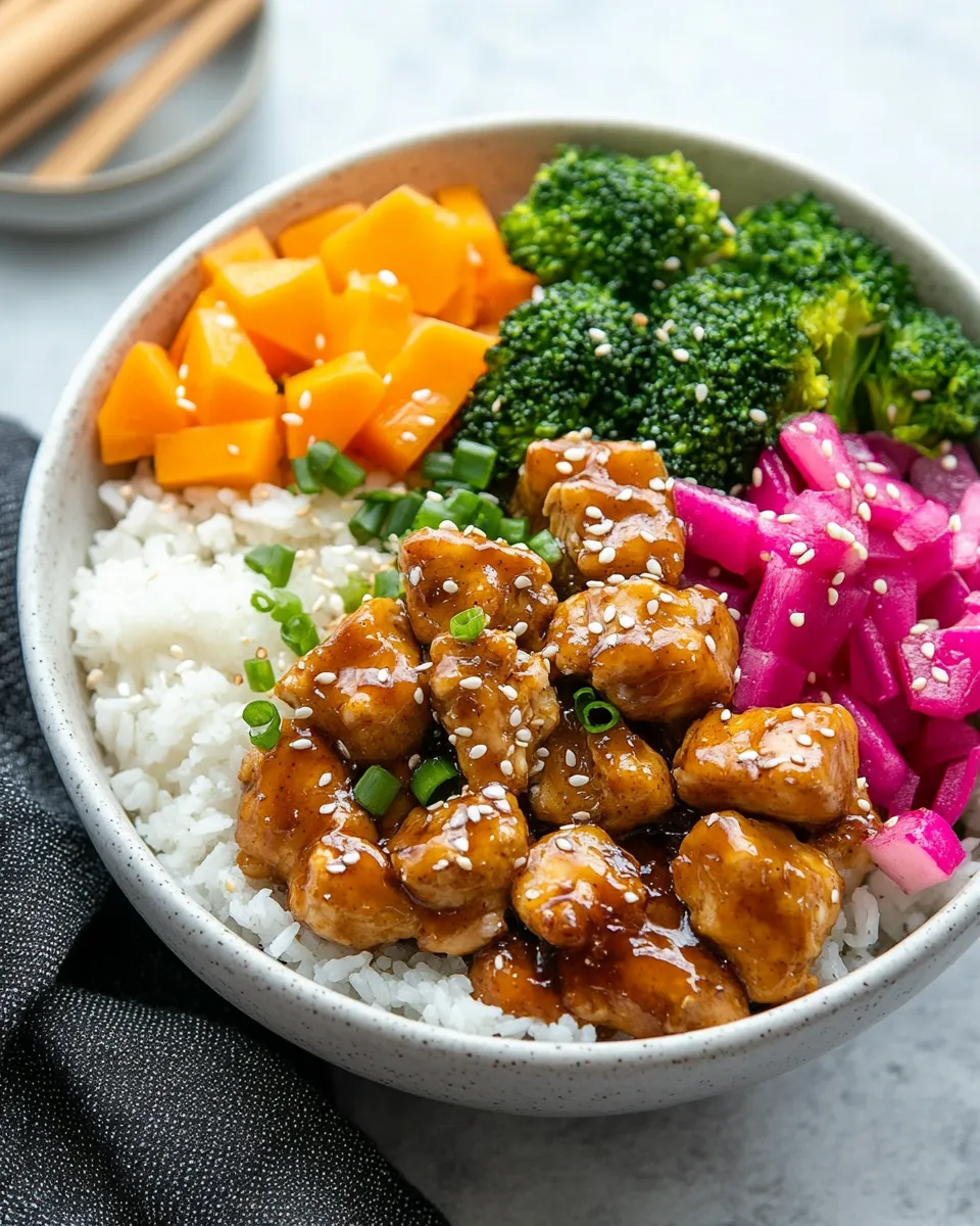Classic Simple Teriyaki Bowl with Chicken dish photo