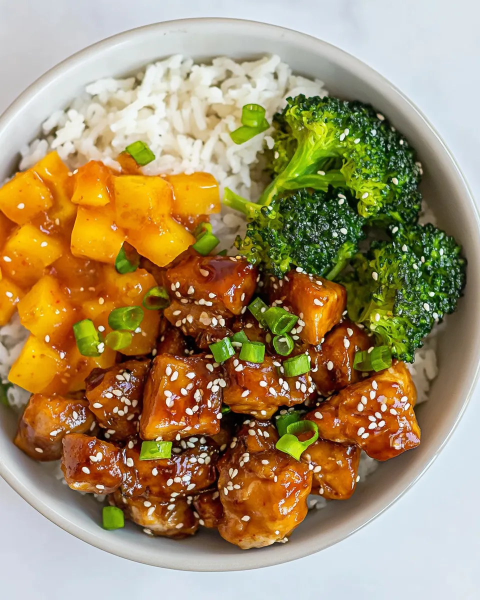 Easy Simple Teriyaki Bowl with Chicken food shot