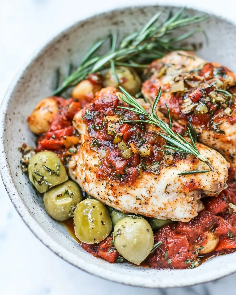 Delicious Skillet Mediterranean Chicken Recipe dish photo