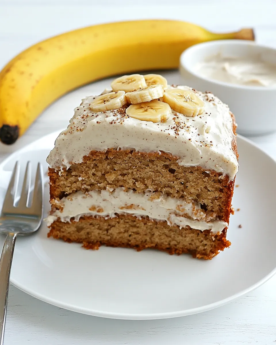 Classic Skinny Banana Cake with Maple Frosting dish photo