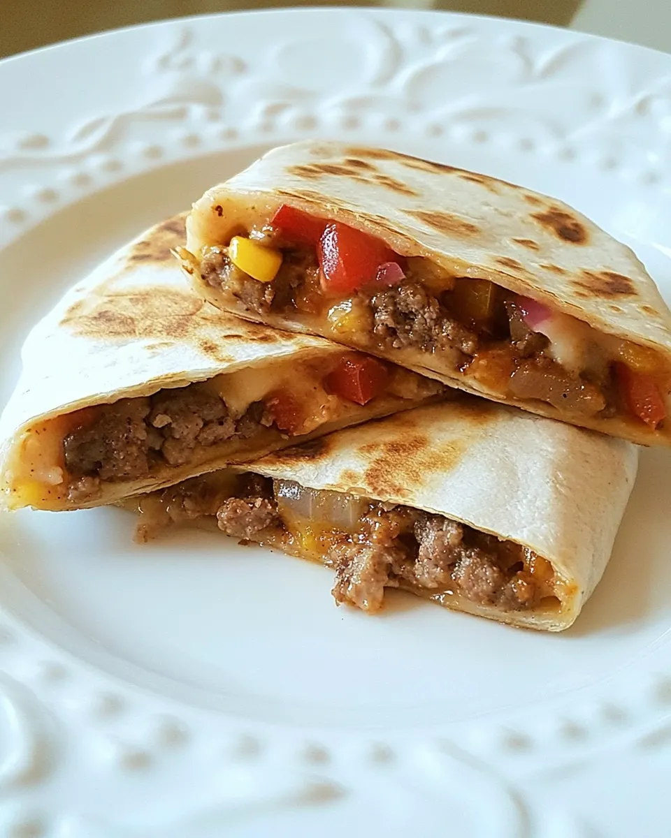 Classic Skinny Buffalo Burger Quesadilla image