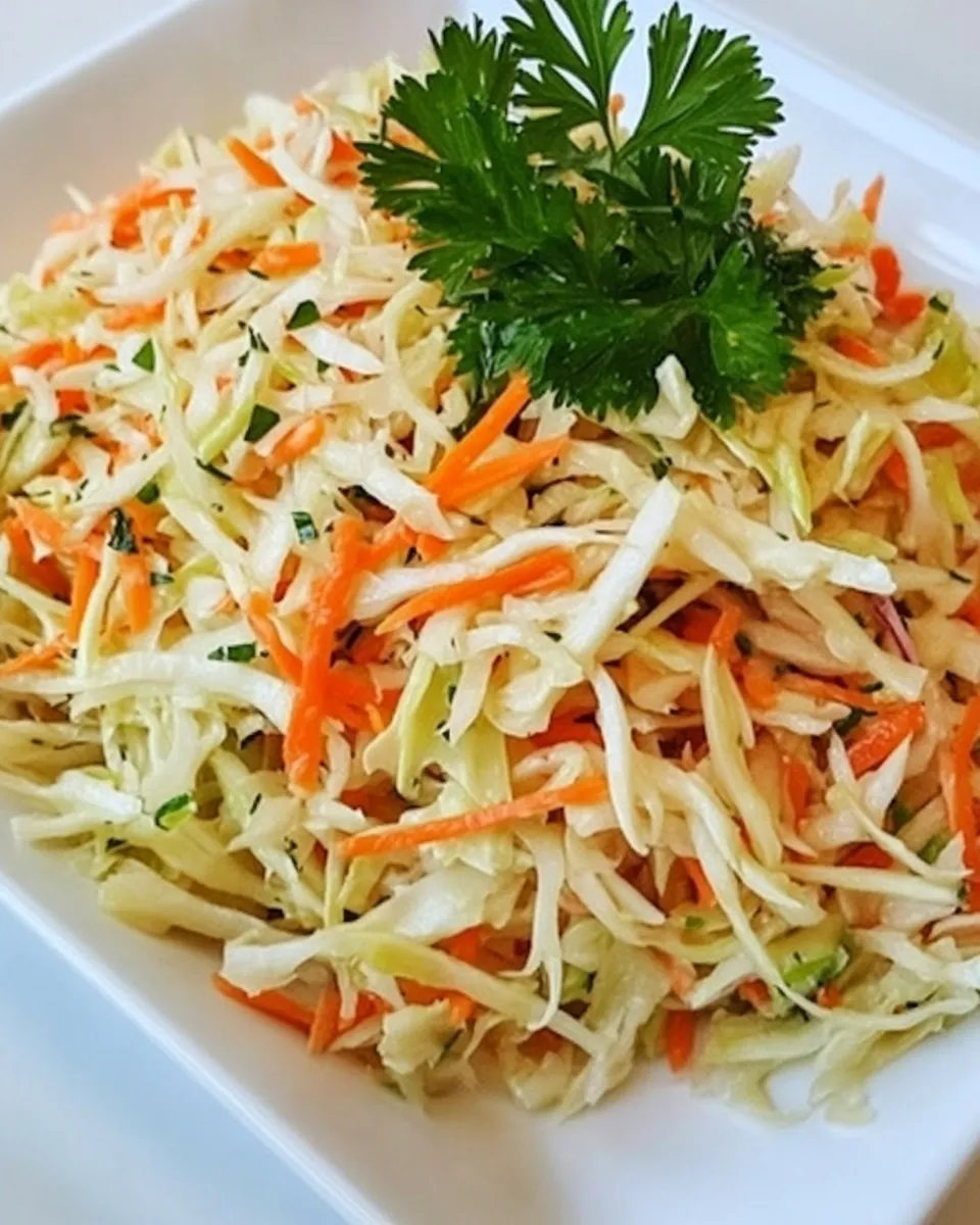 Easy Skinny Cabbage Salad recipe image