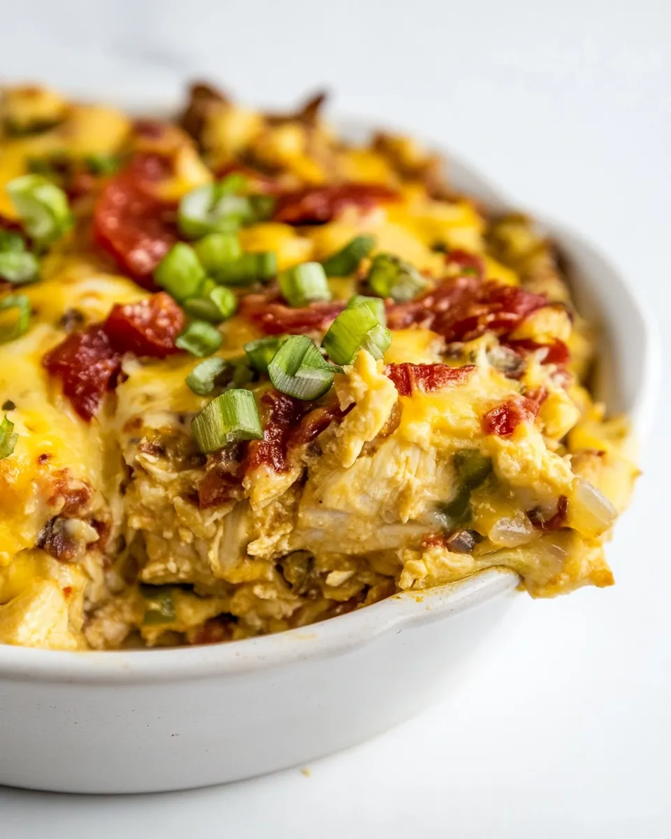 Easy Skinny Chicken Tortilla Casserole recipe photo