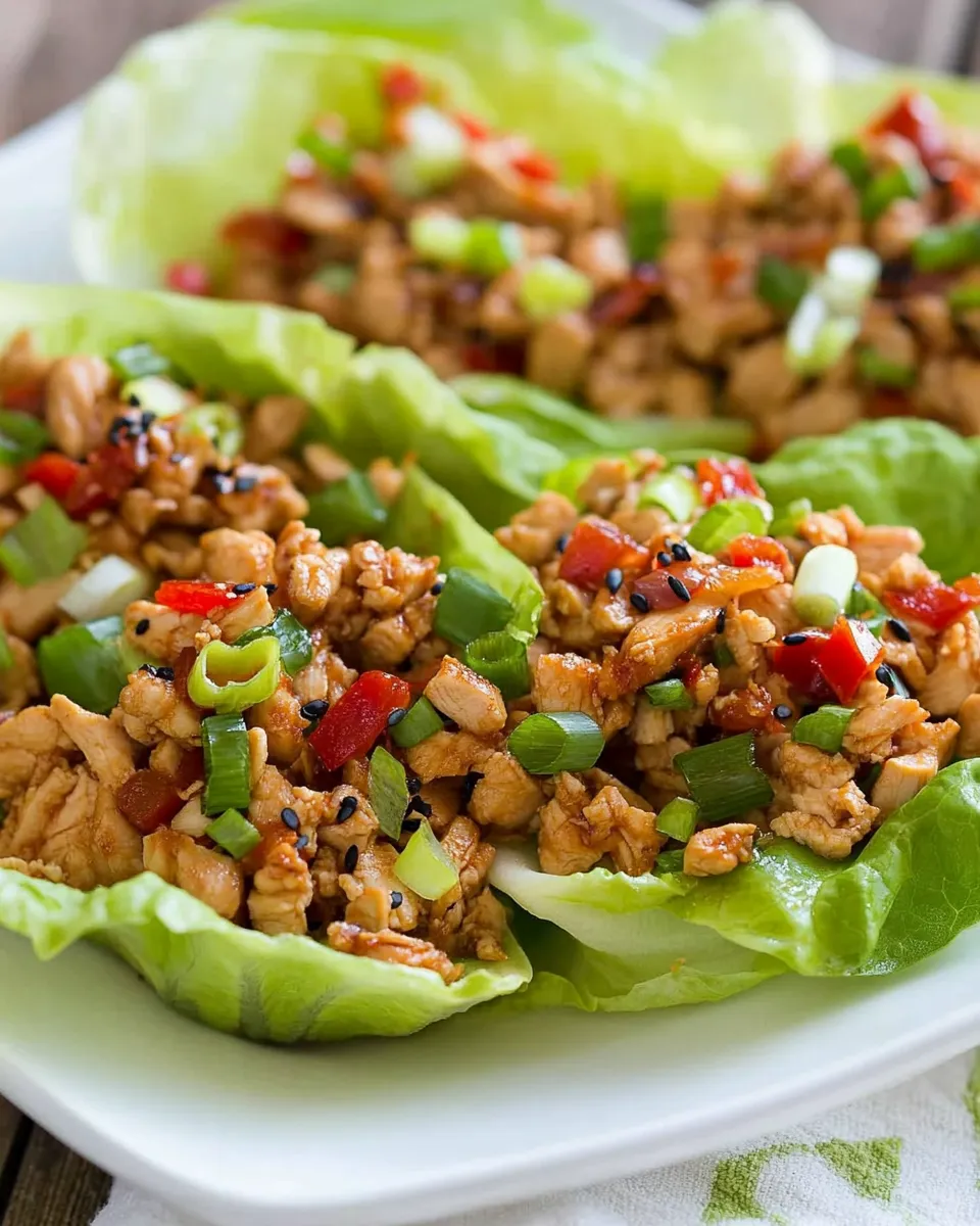 Classic Slow Cooker Asian Chicken Lettuce Wraps dish photo