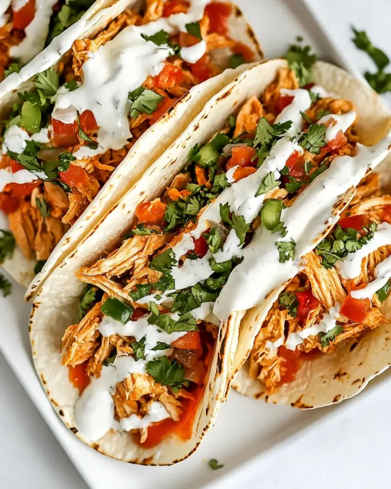 Homemade Slow Cooker Ranch Chicken Tacos photo