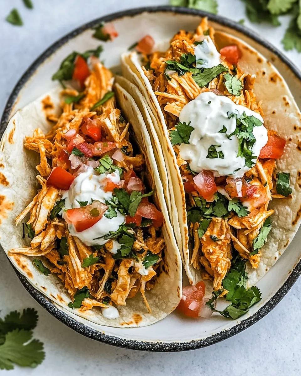 Easy Slow Cooker Ranch Chicken Tacos recipe photo