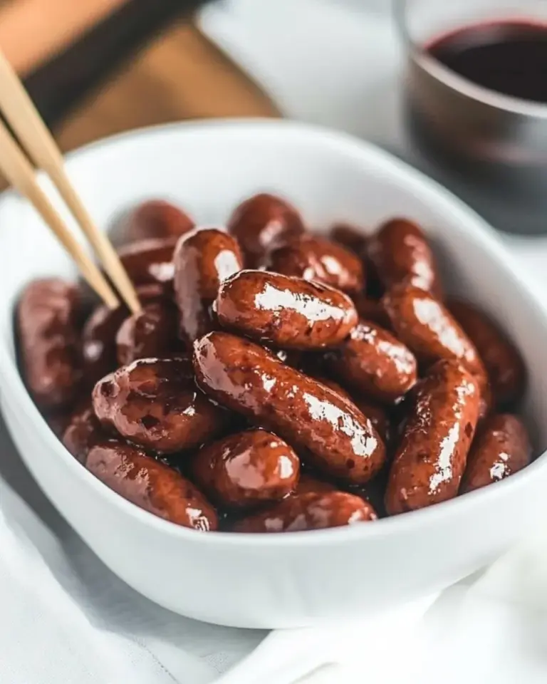 Delicious Slow Cooker Raspberry Chipotle Little Smokies recipe photo