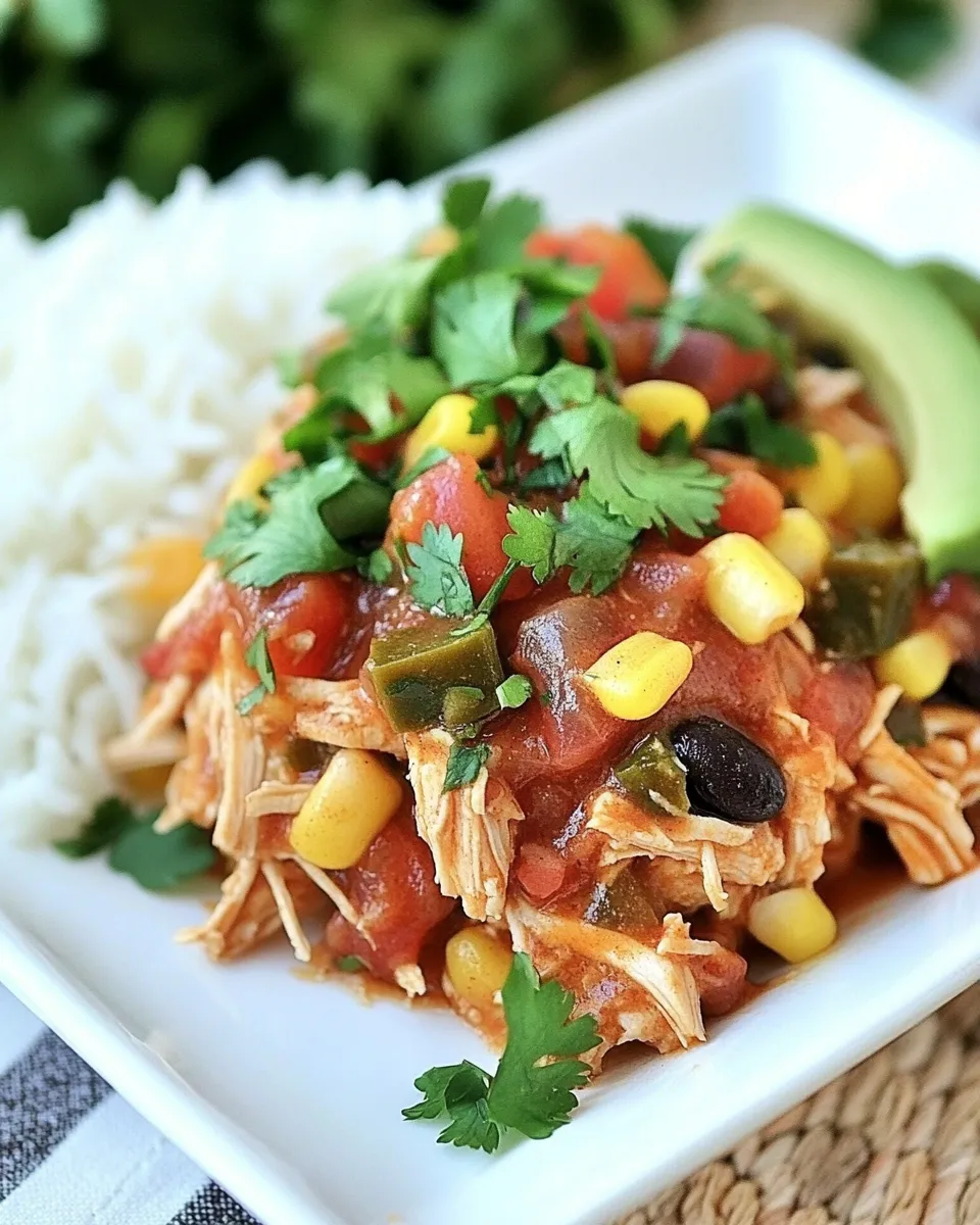 Classic Slow Cooker Tex-Mex Chicken dish photo