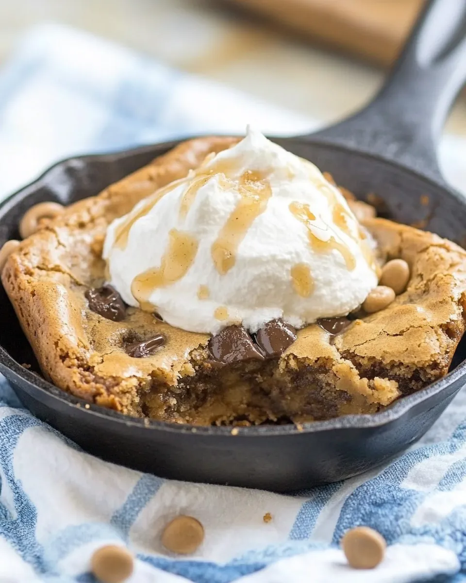Classic Small Batch Skillet Blondie for two dish photo
