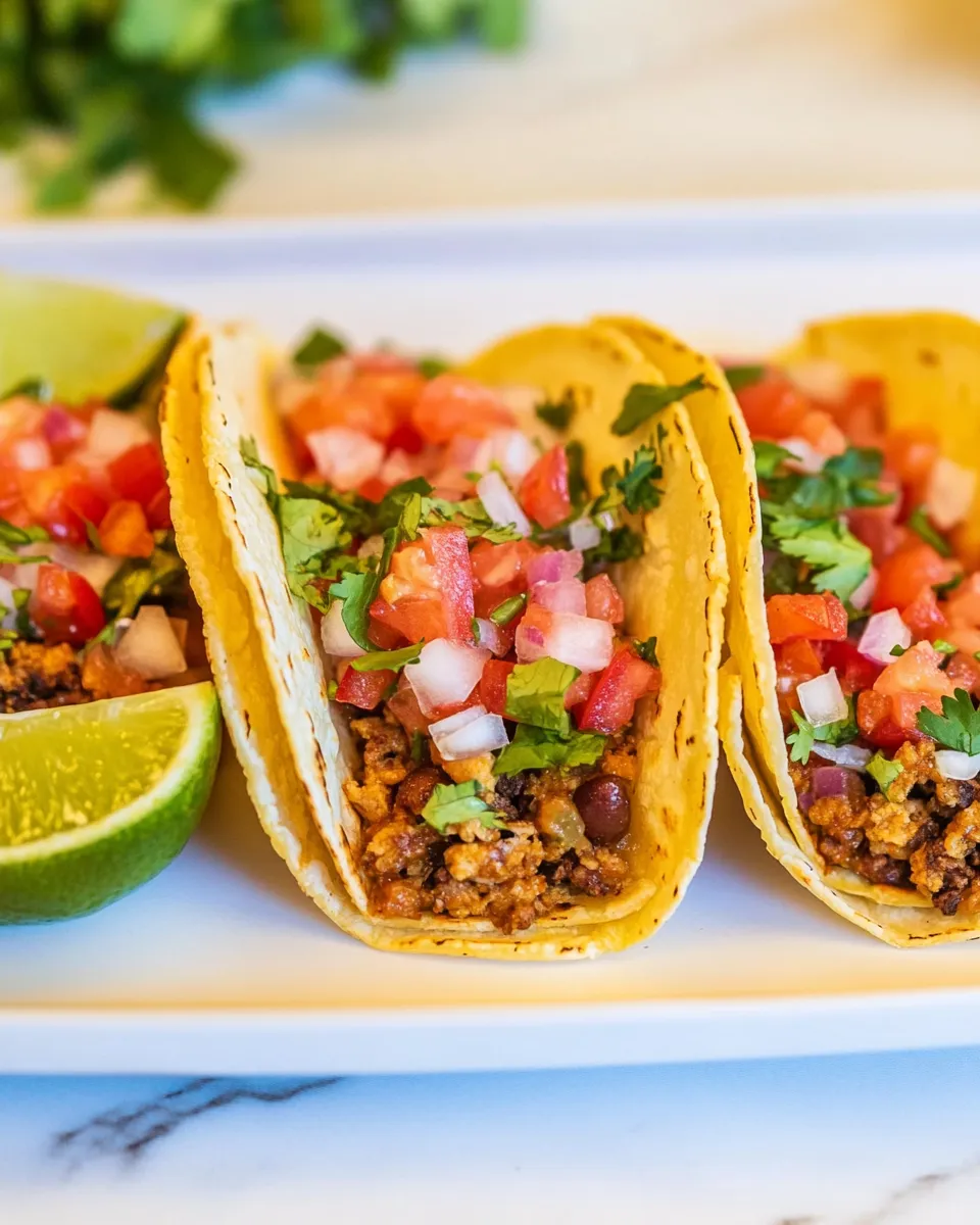 Easy Smash Tacos food shot