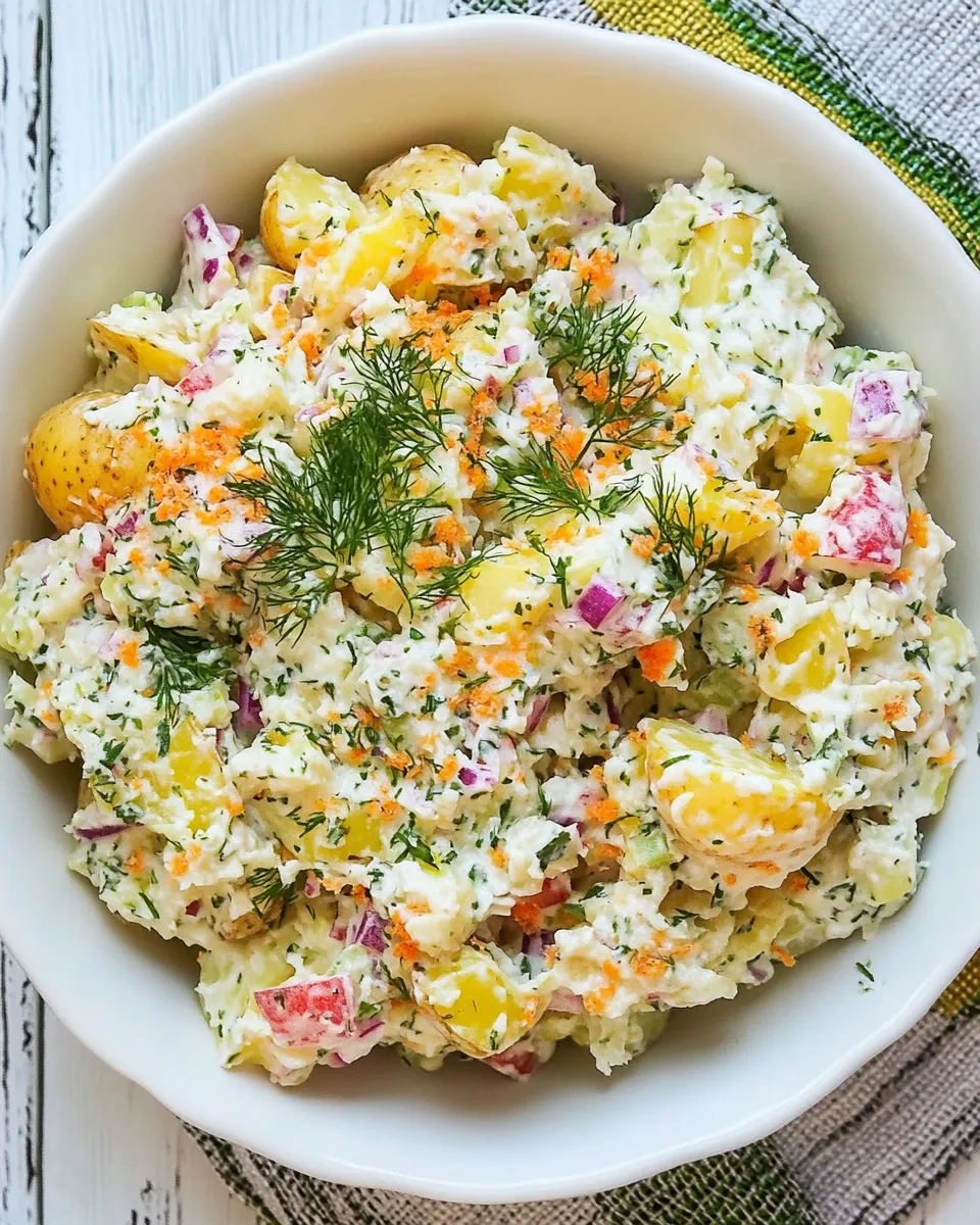 Classic Smashed Potato Salad Recipe image