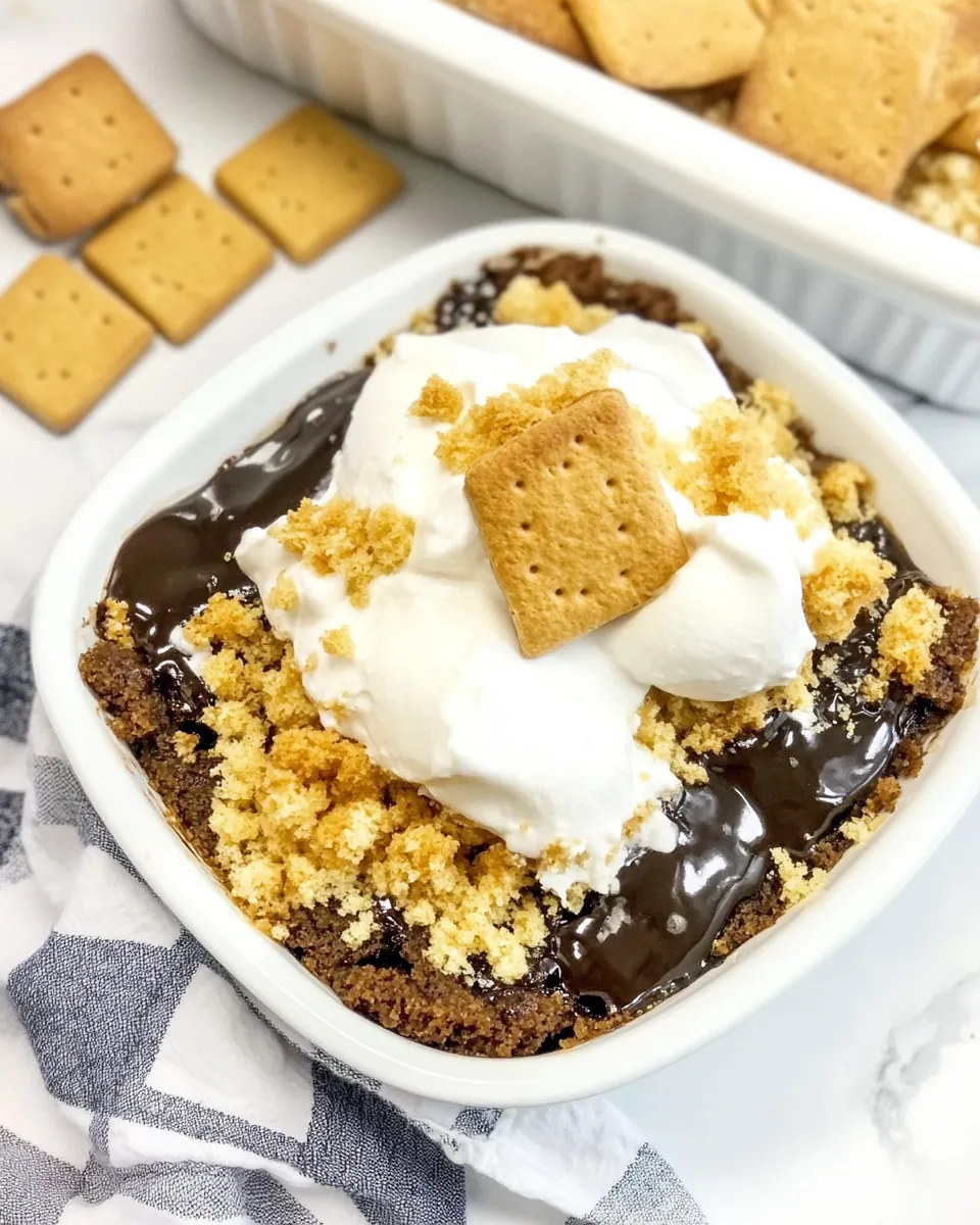Easy Smores Dump Cake recipe photo