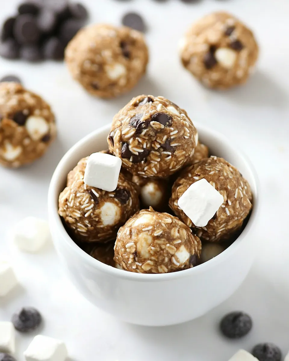 Homemade Smores Energy Bites recipe photo