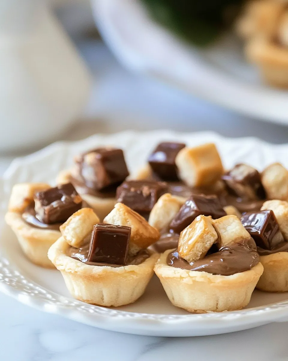 Classic Snickers Bar Mini Tarts image