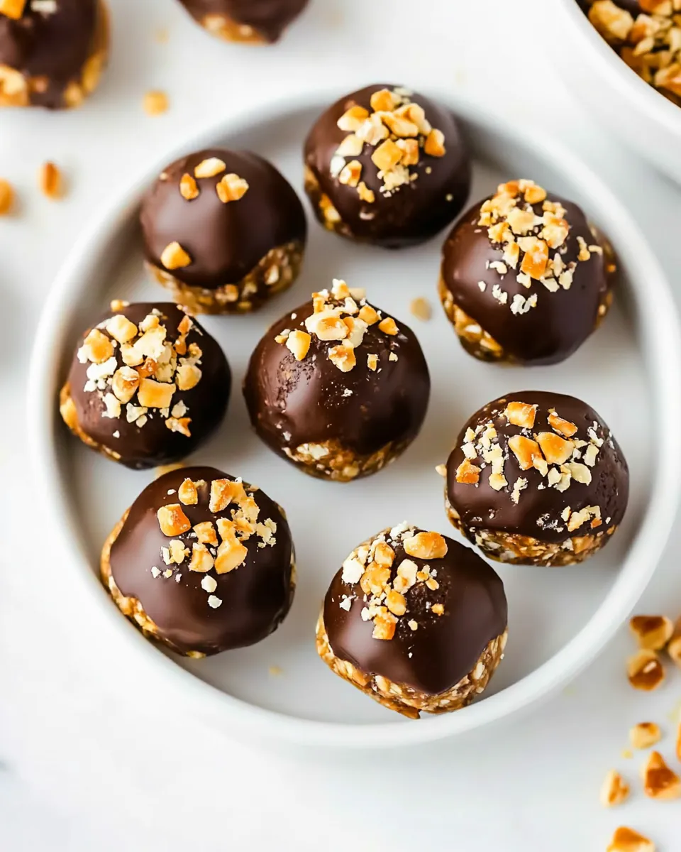 Homemade Snickers Protein Balls photo