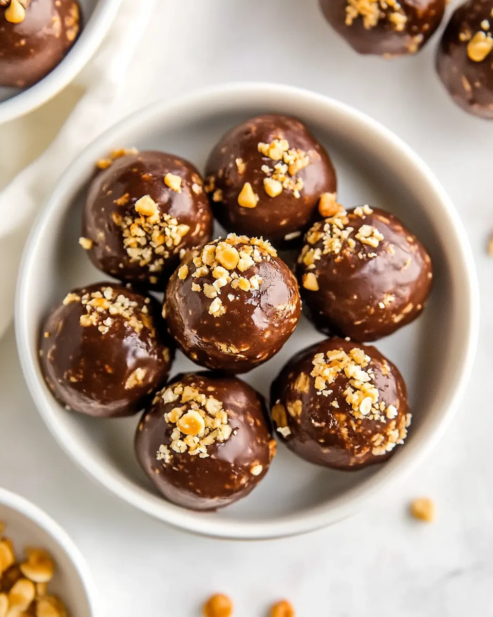 Delicious Snickers Protein Balls dish photo
