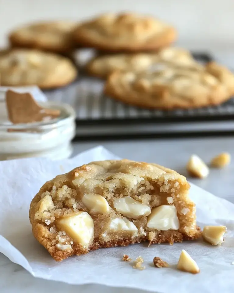 Homemade Soft & Chewy White Chocolate Chunk Macadamia Nut Cookies recipe photo