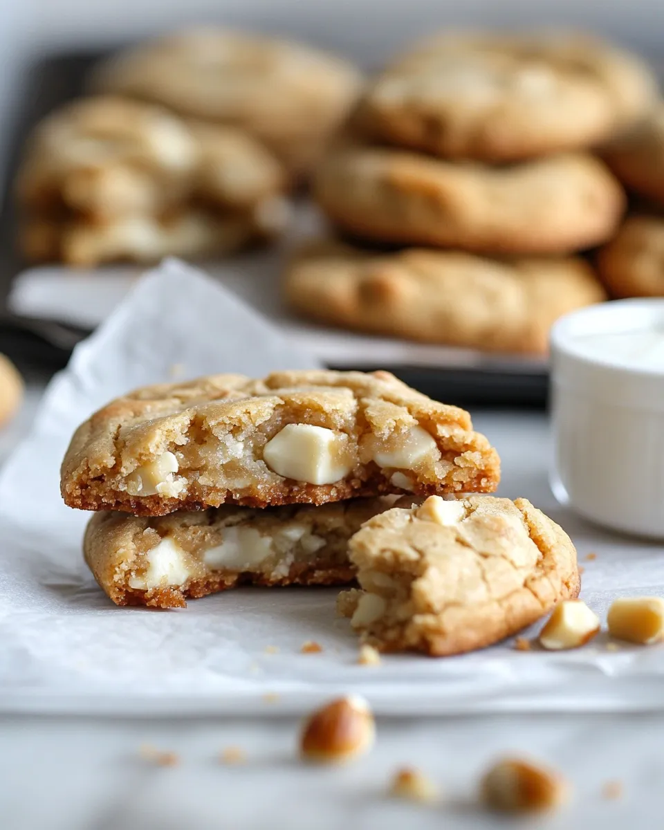 Delicious Soft & Chewy White Chocolate Chunk Macadamia Nut Cookies dish photo