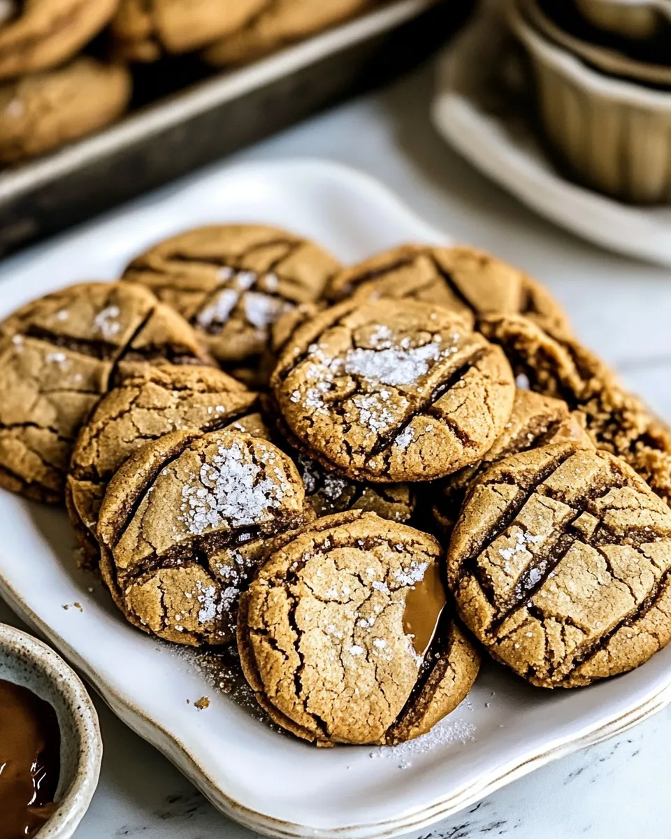 Easy Soft and Crinkly Brown Sugar Peanut Butter Cookies. dish photo