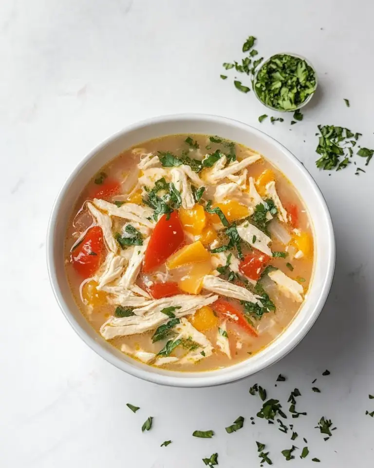 Homemade Sopa De Lima recipe photo