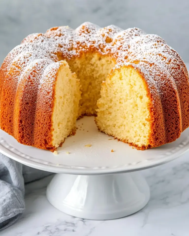 Homemade Sour Cream Pound Cake recipe photo