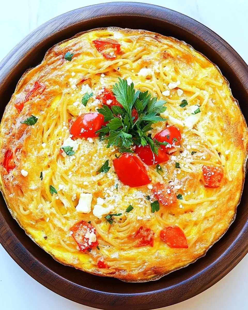 Classic Spaghetti Frittata dish photo