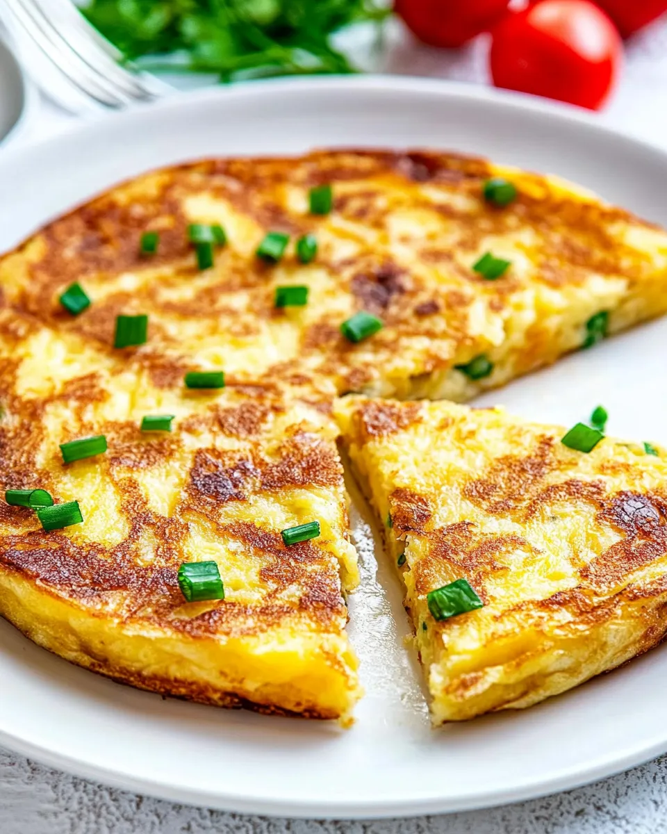 Delicious Spanish Omelette or Tortilla dish photo