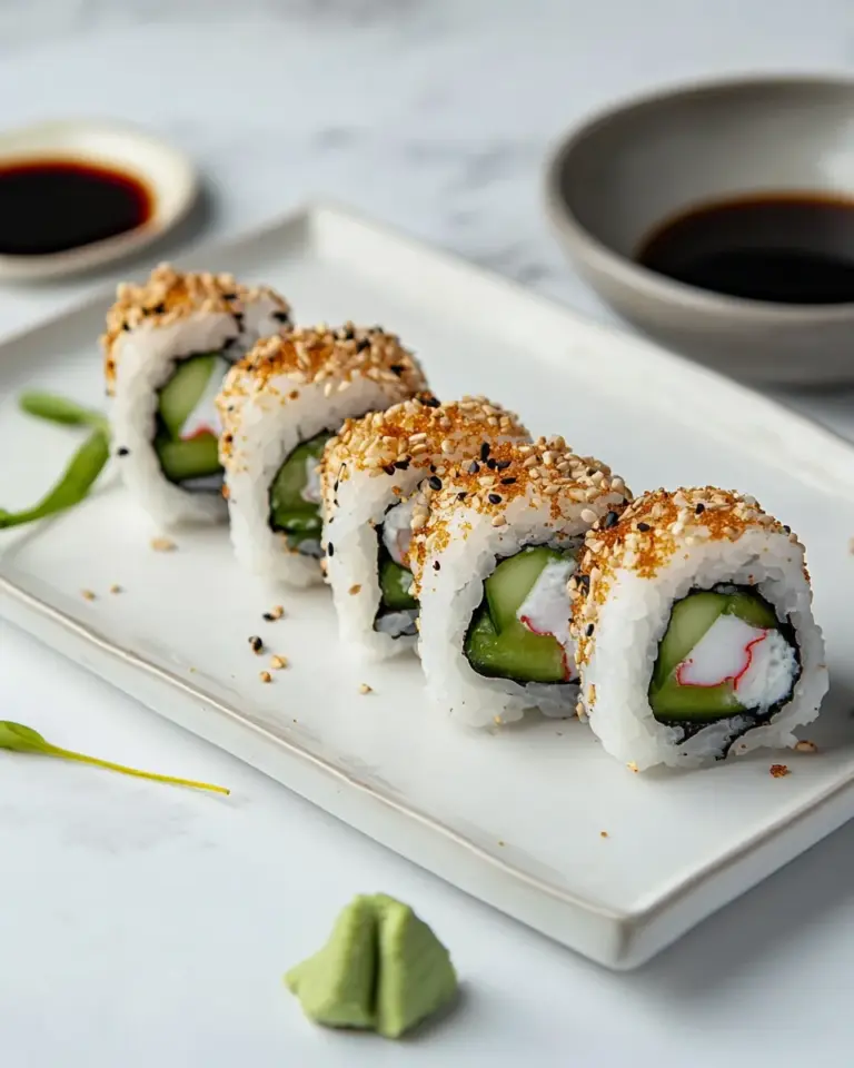 Homemade Spicy California Roll recipe photo