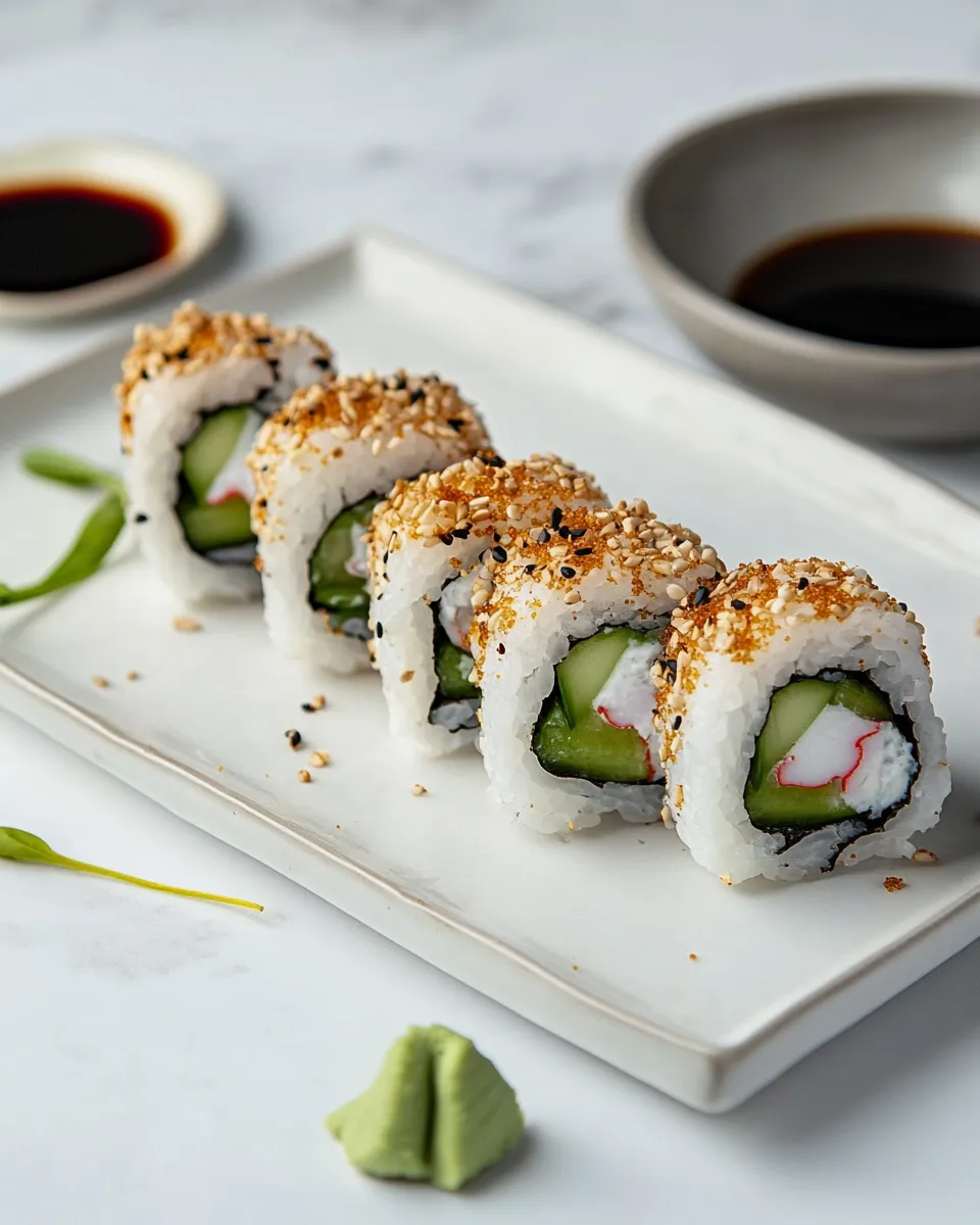 Homemade Spicy California Roll recipe photo