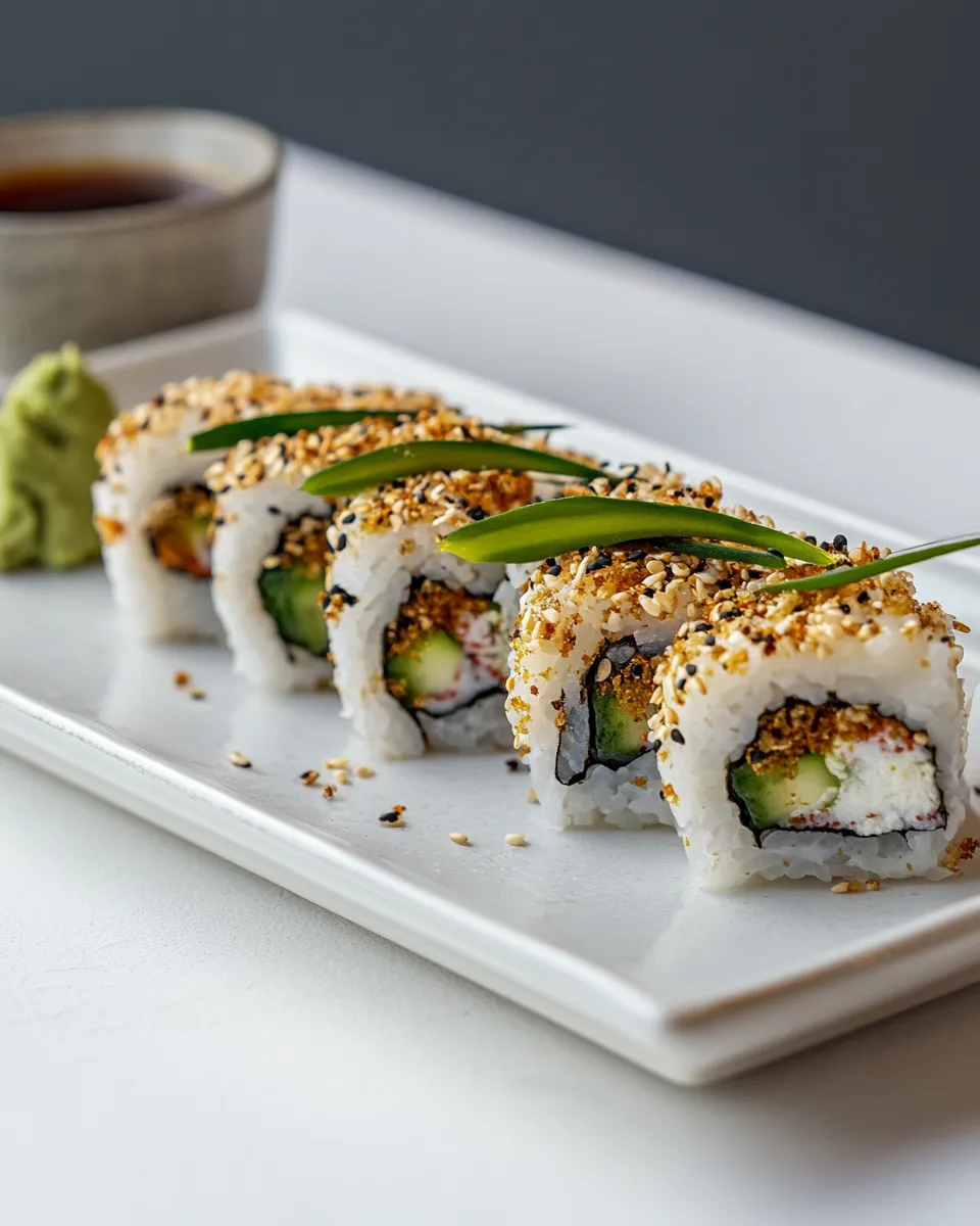 Easy Spicy California Roll food shot