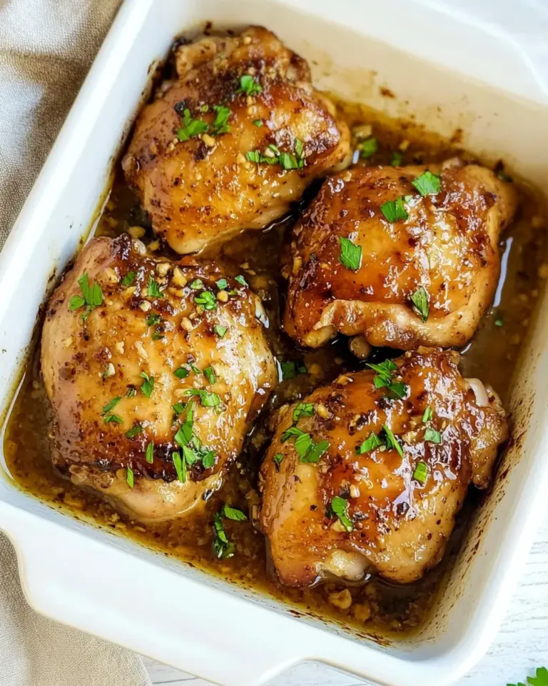 Homemade Spicy Honey Garlic Chicken Thighs recipe photo