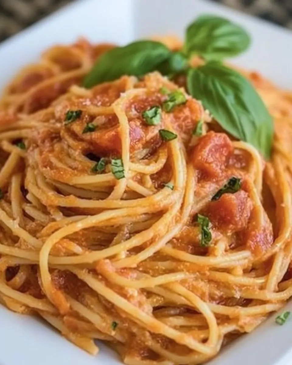 Classic Spicy Tomato Cream Pasta image