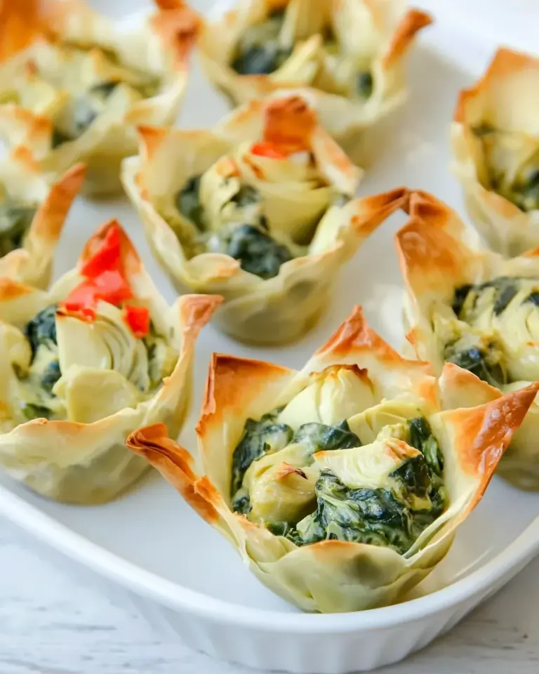 Homemade Spinach Artichoke Cups photo