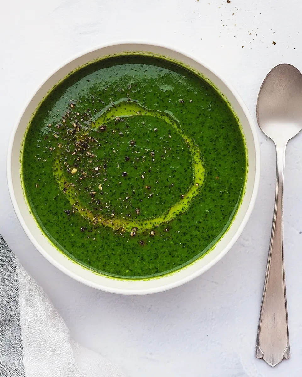 Homemade Spinach Soup Recipe photo