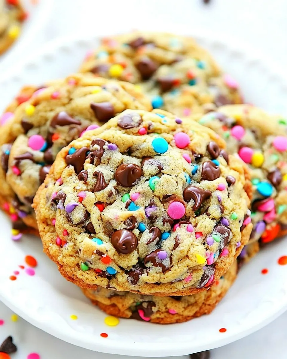 Classic Sprinkle Chocolate Chip Cookies image