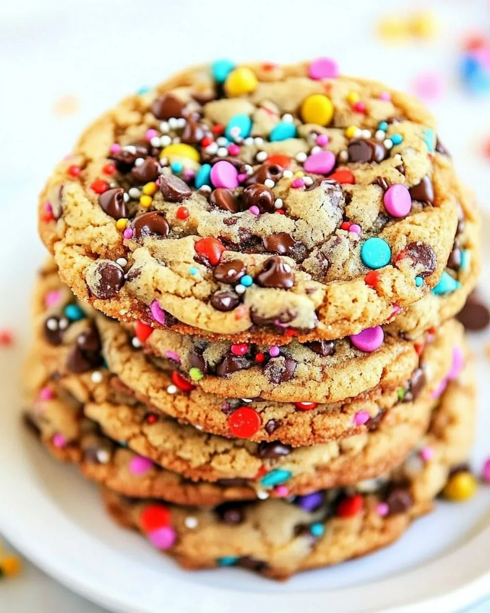 Easy Sprinkle Chocolate Chip Cookies recipe photo