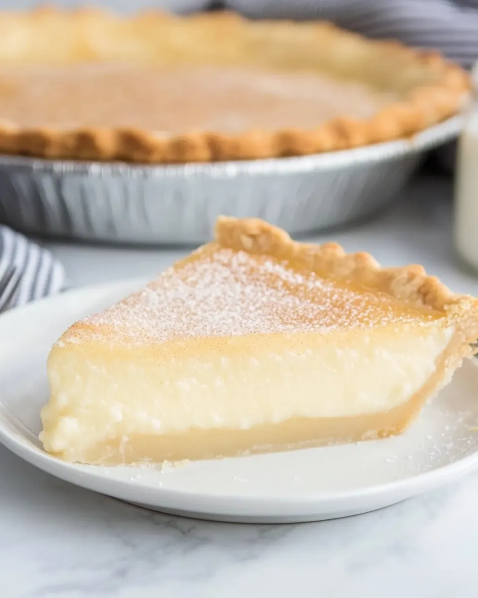 Homemade Sugar Cream Pie Recipe photo